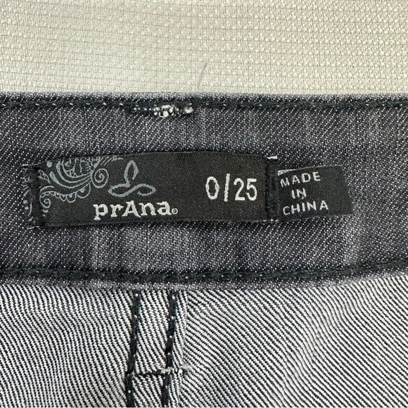 prAna size 0 / 25 Gray Slim Stretch Jeans - Picture 7 of 12